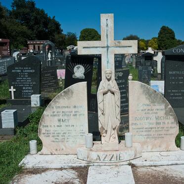 AZZIE Timothy Michael 1905-1988 &amp; Mary 1908-1980