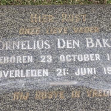 BAKKER Cornelius, den 1886-1956