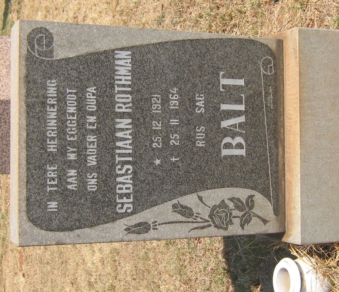 BALT Sebastiaan Rothman 1921-1964