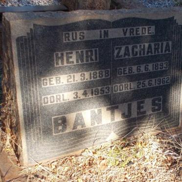 BANTJES Henri 1888-1953 &amp; Zacharia 1893-1962