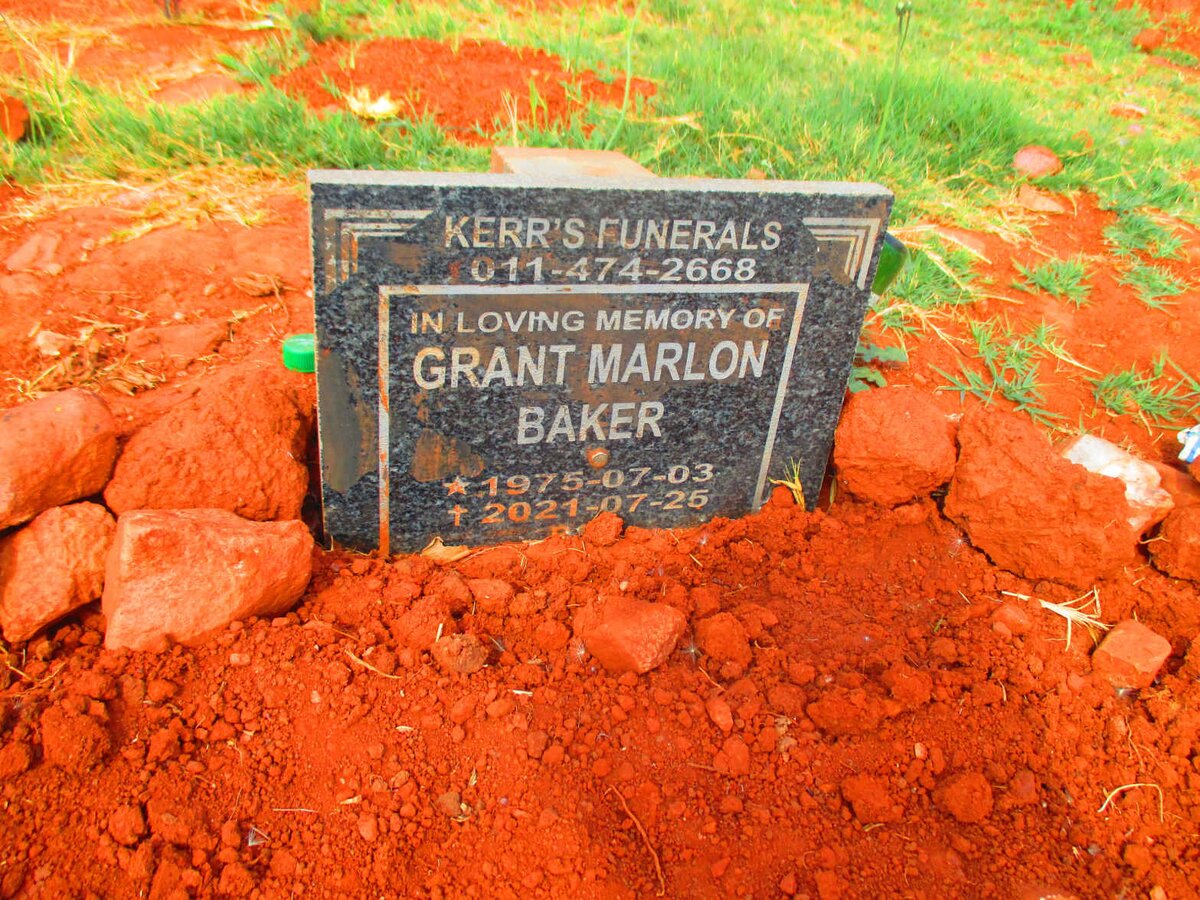 BAKER Grant Marlon 1975-2021