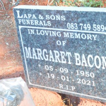 BACON Margaret 1950-2021