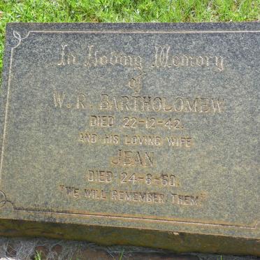 BARTHOLOMEW W.R. -1942 &amp; Jean -1960