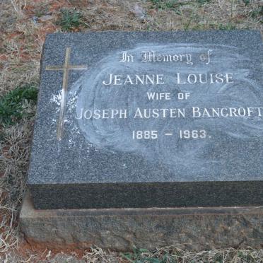 BANCROFT Jeanne Louise 1885-1963