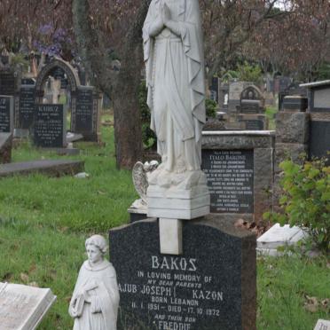 BAKOS Ajub Joseph -1951 &amp; Kazon -1972 :: BAKOS Freddie -1967