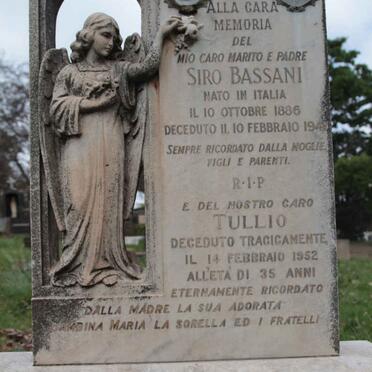 BASSANI Siro 1886-1947 &amp; Margherita 1891-1973 :: BASSANI Tullio -1952