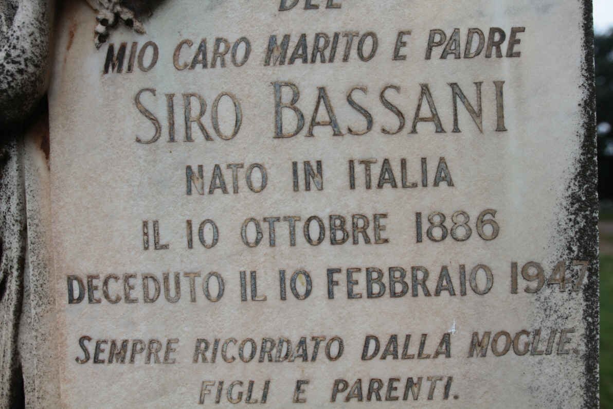 BASSANI Siro 1886-1947 &amp; Margherita 1891-1973 :: BASSANI Tullio -1952