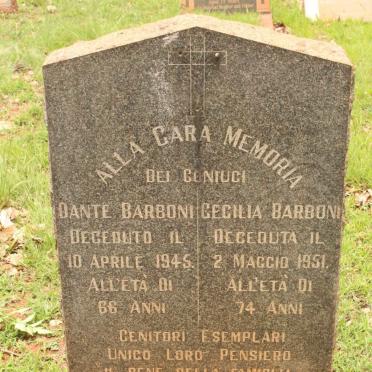 BARBONI Dante -1945 &amp; Cecilia -1951