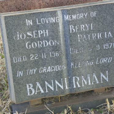BANNERMAN Joseph Gordon -1968 &amp; Beryl Patricia -1971