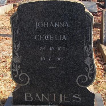 BANTJIES Johanna Cecilia 1913-1961