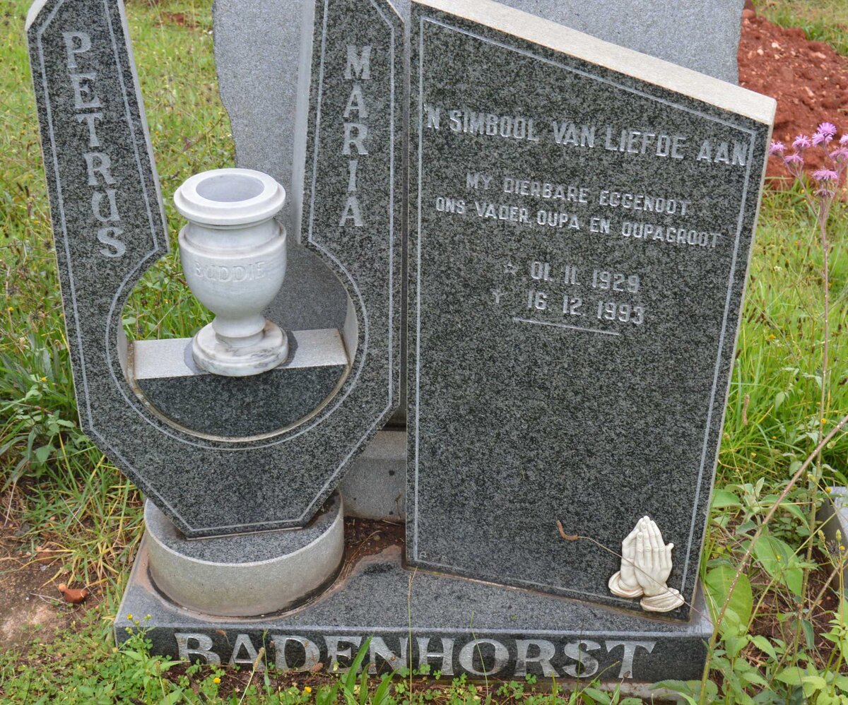 BADENHORST Petrus 1929-1993 &amp; Maria