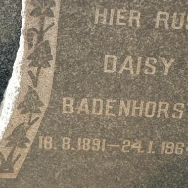BADENHORST Daisy 1891-1964