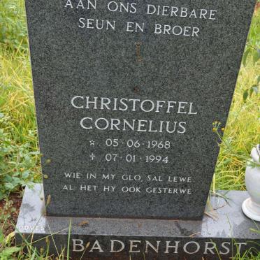 BADENHORST Christoffel Cornelius 1968-1994