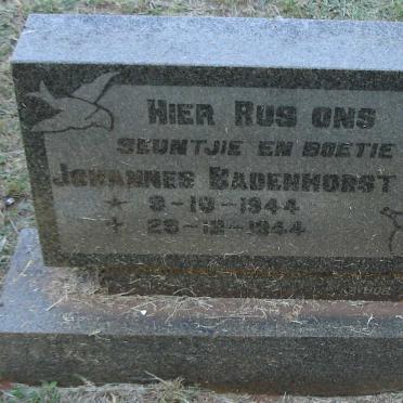 BADENHORST Johannes 1944-1944