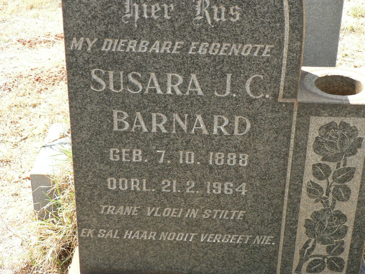 BARNARD Susara J.C. 1888-1964