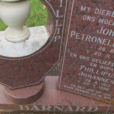 BARNARD Phillipus Johannes 1913-1995 &amp; Johanna Petronella Louise 1911-1992