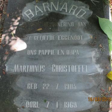 BARNARD Marthinus Christoffel 1905-1969