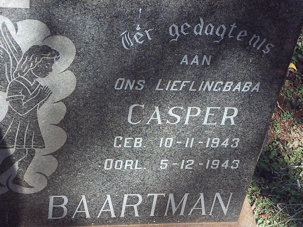 BAARTMAN Casper 1943-1943