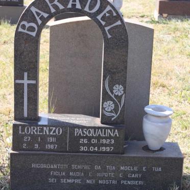 BARADEL Lorenzo 1911-1987 &amp; Pasqualina 1923-1997