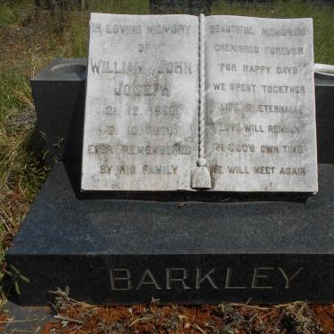 BARKLEY William John Joseph 1936-1970