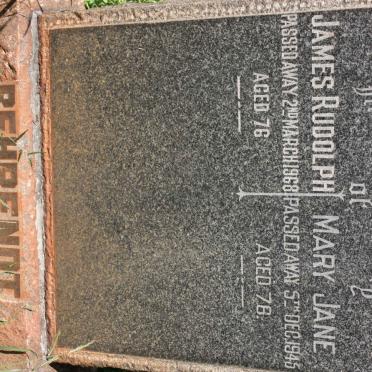 BEHRENDT Mary Jane -1945 :: BEHRENDT James Rudolph -1968