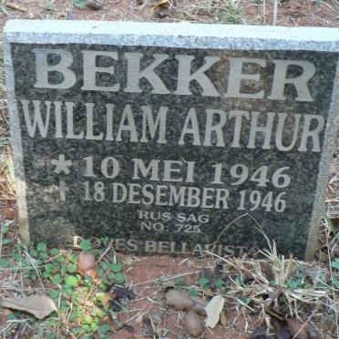 BEKKER William Arthur 1946-1946