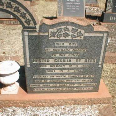 BEER Hester Cecilia, de nee DELPORT 1869-1956