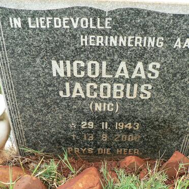 BEER Nicolaas Jacobus, de 1943-2000