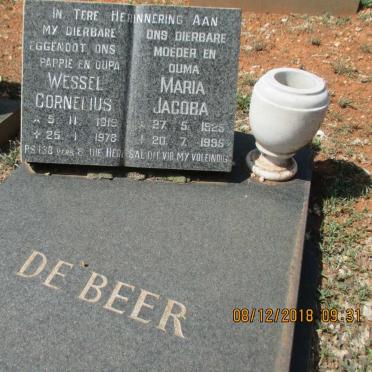 BEER Wessel Cornelius, de 1919-1978 &amp; Maria Jacoba 1925-1995
