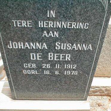 BEER Johanna Susanna, de 1912-1970
