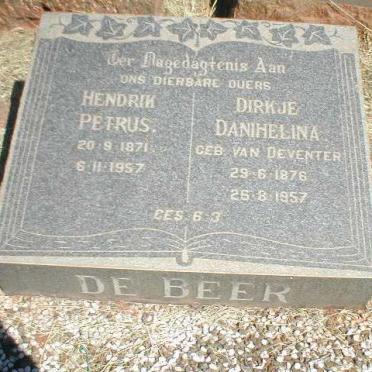 BEER Hendrik Petrus, de 1871-1957 &amp; Dirkje Danihelina van DEVENTER 1876-1957