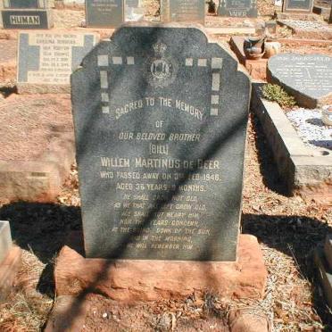 BEER Willem Martinus, de -1946