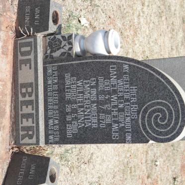 BEER Daniel Wilhelmus, de 1911-1970 &amp; Emmerentia Wilhelmina 1910-1980