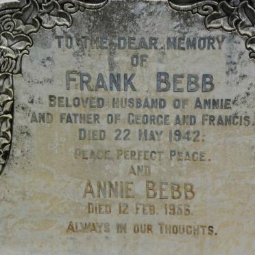 BEBB Frank -1942 &amp; Annie -1956