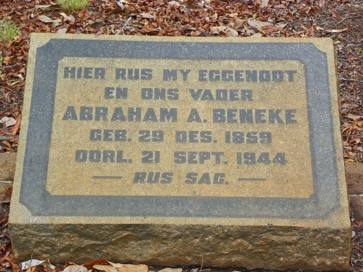 BENEKE Abraham A. 1859-1944