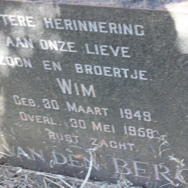 BERG Wim, van den 1949-1958