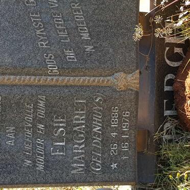 BERGH Elsie Margaret nee GELDENHUYS 1886-1976