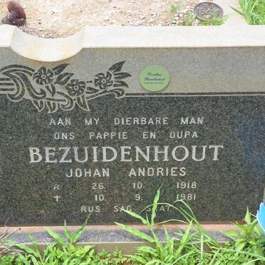 BEZUIDENHOUT Johan Andries 1918-1981 &amp; Dorothea 1925-2017