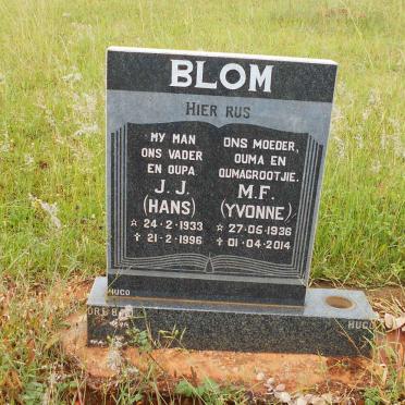 BLOM J.J. 1933-1996 &amp; M.F. 1936-2014