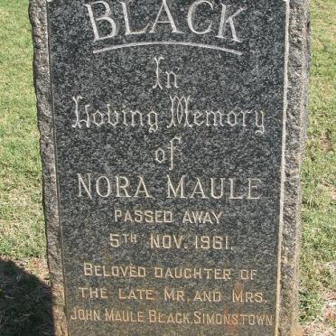 BLACK Norma nee MAULE -1961