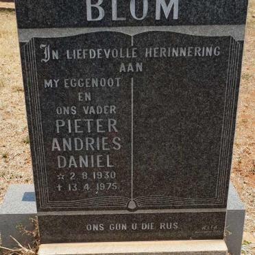 BLOM Pieter Andries Daniel 1930-1975