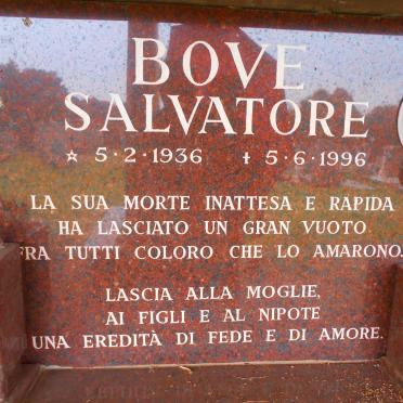 BOVE Salvatore 1936-1996