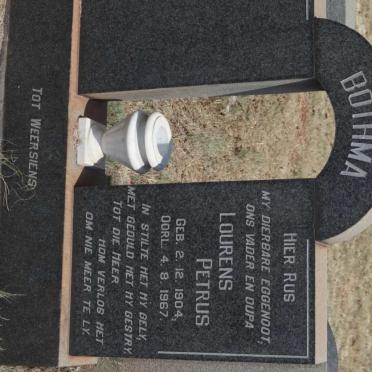 BOTHMA Lourens Petrus 1904-1967