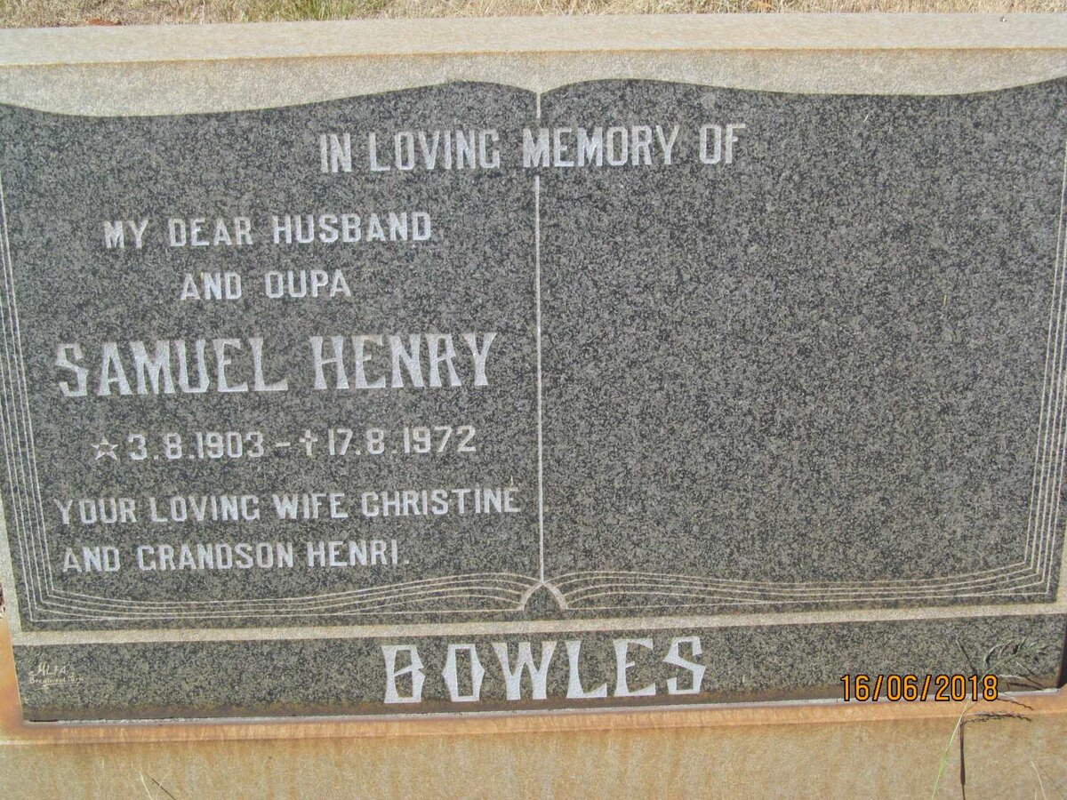 BOWLES Samuel Henry 1903-1972