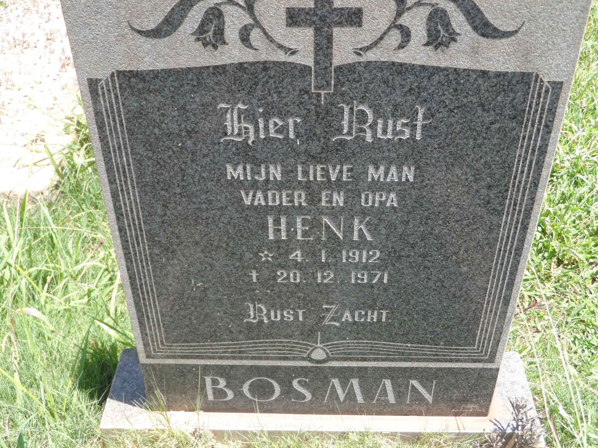 BOSMAN Henk 1912-1971