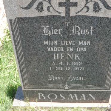 BOSMAN Henk 1912-1971