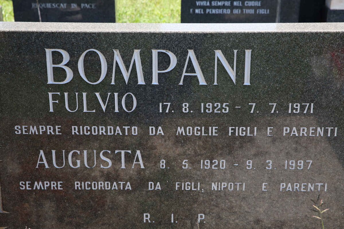 BOMPANI Fulvio 1925-1971 &amp; Augusta 1920-1997