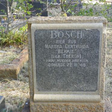 BOSCH Martha Gertruida nee THERON -1948