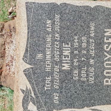 BOOYSEN Mienie 1944-1959