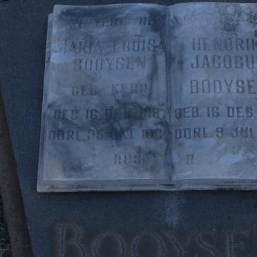 BOOYSEN Hendrik Jacobus 1882-1967 &amp; Maria Louisa KERR 1887-1964